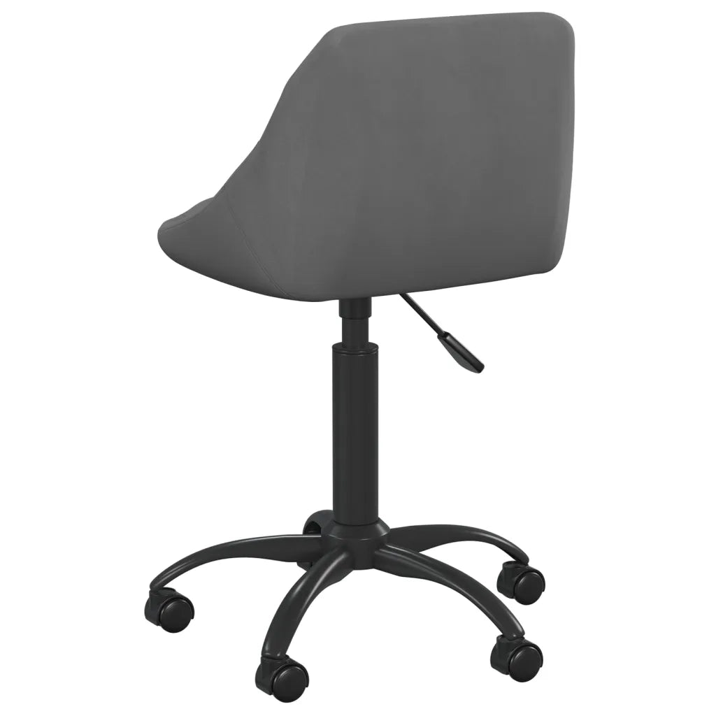 Sedia da Pranzo Grigio Scuro in Velluto 335361