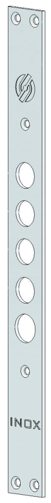 Securemme FRONTALE PER SERRATURE PER PORTE BLINDATE, 4 fori, interasse mm. 37