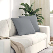 Cuscini da Divano 2 pcs Grigio chiaro 50 x 50 cm Tessuto 42013954