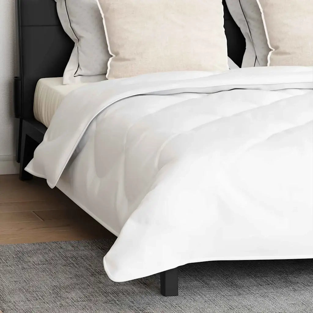 Piumone con cuscino 3 pcs Bianco Microfibra