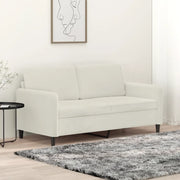Divano a 2 Posti crema 140 cm in Velluto 359450
