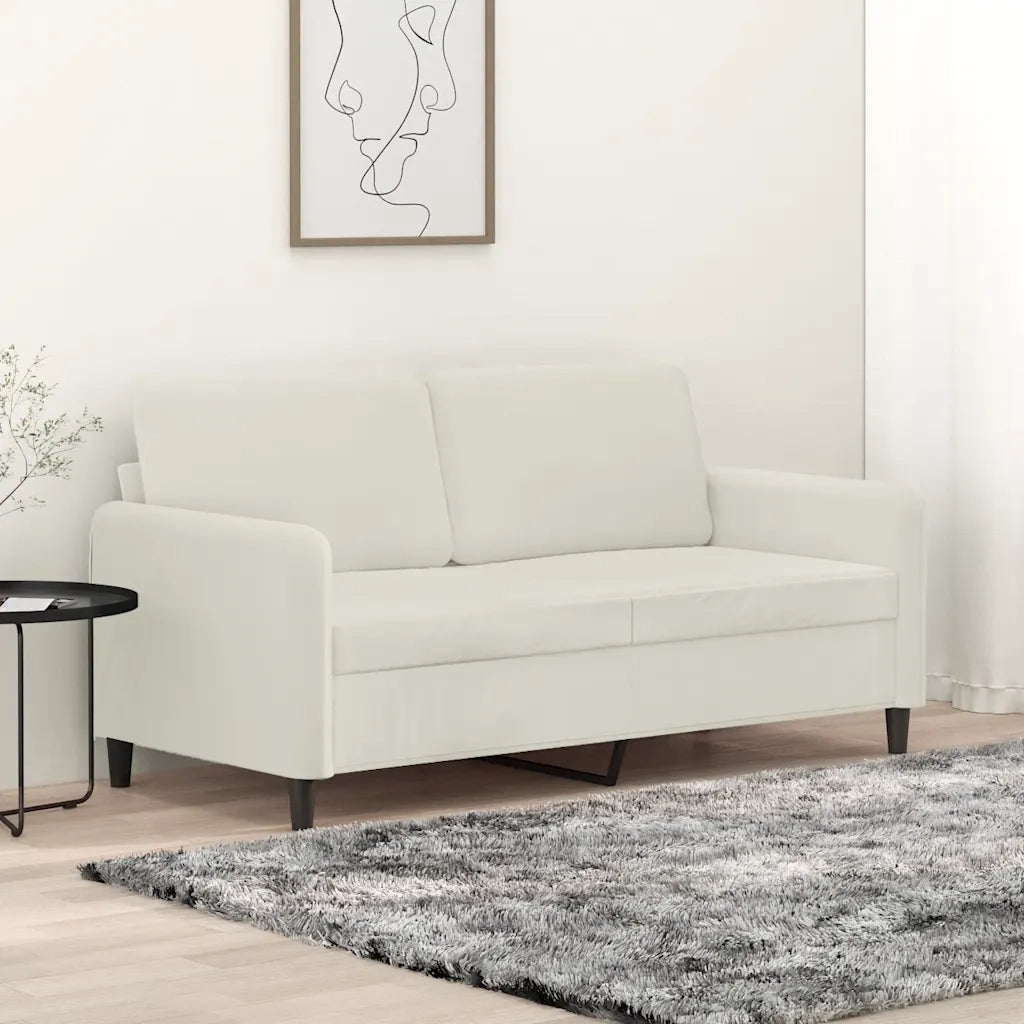 Divano a 2 Posti crema 140 cm in Velluto 359450