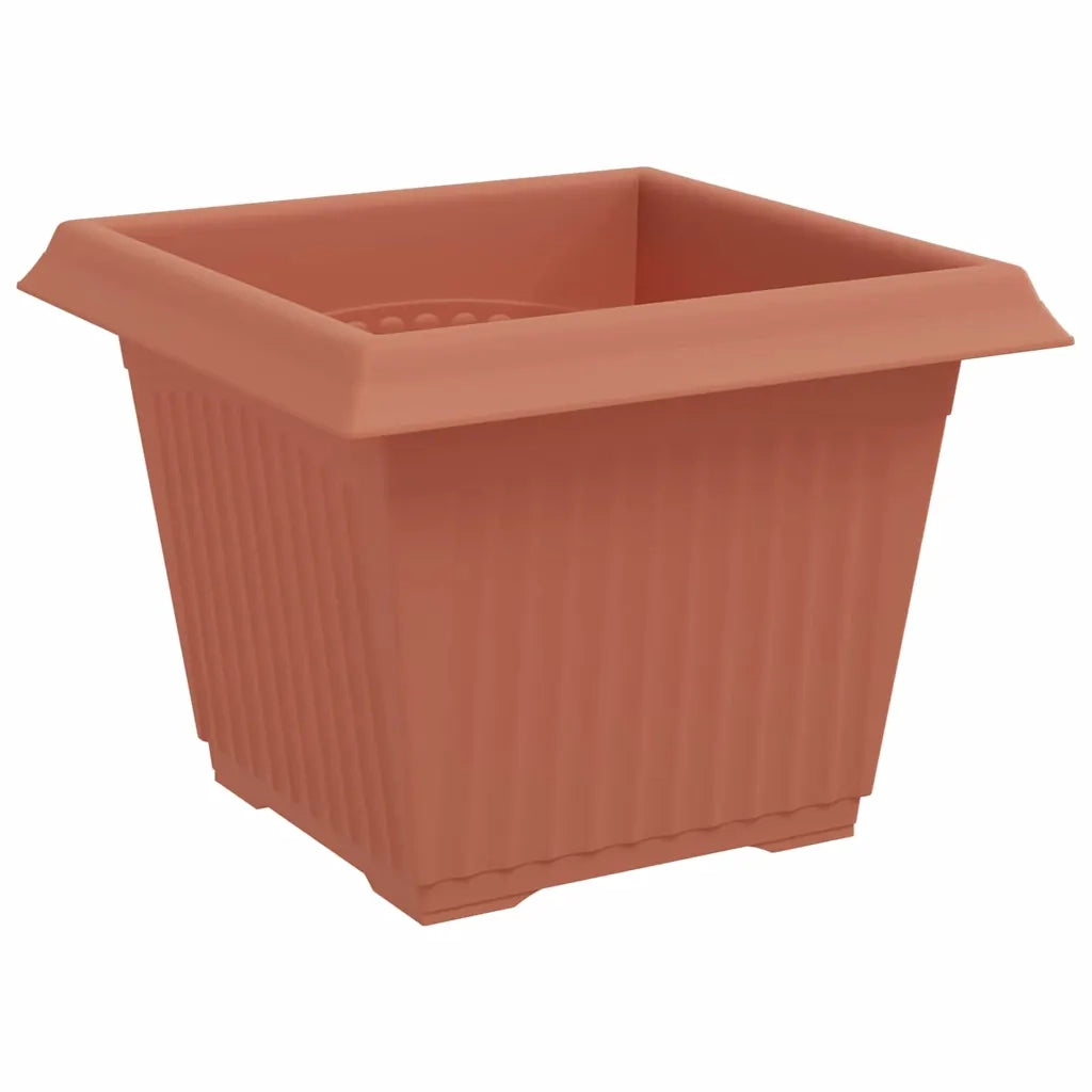 Vasi per Piante 6 pcs Rosso Mattone 23 x 23 x 17,5 cm Plastica 3403292