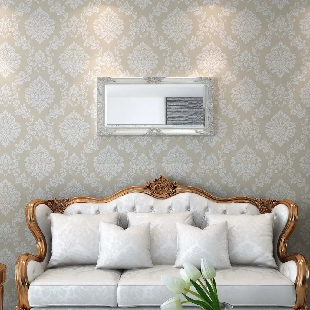 Specchio da Parete | Specchio decorativo Stile Barocco 100x50 cm Argento