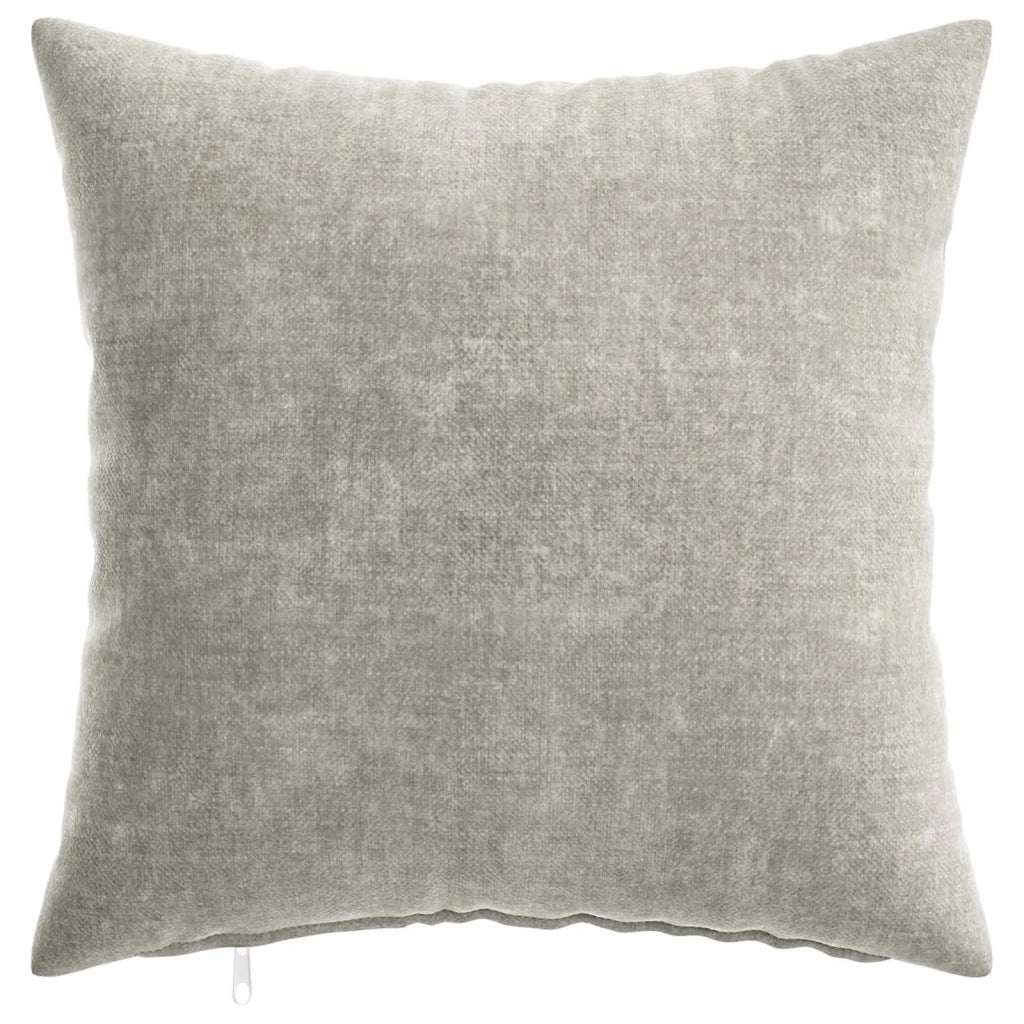 Federa 2 pz HEERLEN Grigio Chiaro 35 x 35 cm Tessuto Chenille 908113