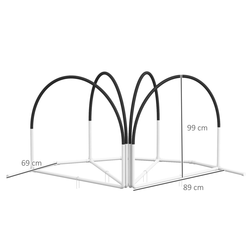 Set Agility per Cani ¨C zephmum ¨C Bianco e Nero 89x69x99 cm