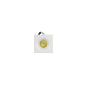 Punto luce led 3w quadrato corpo bianco luce fredda 6000k