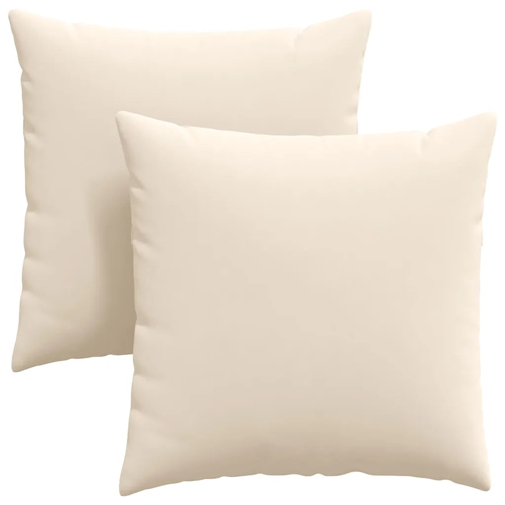 Cuscini da Divano 2 pcs Beige 60 x 60 cm Tessuto 42014031
