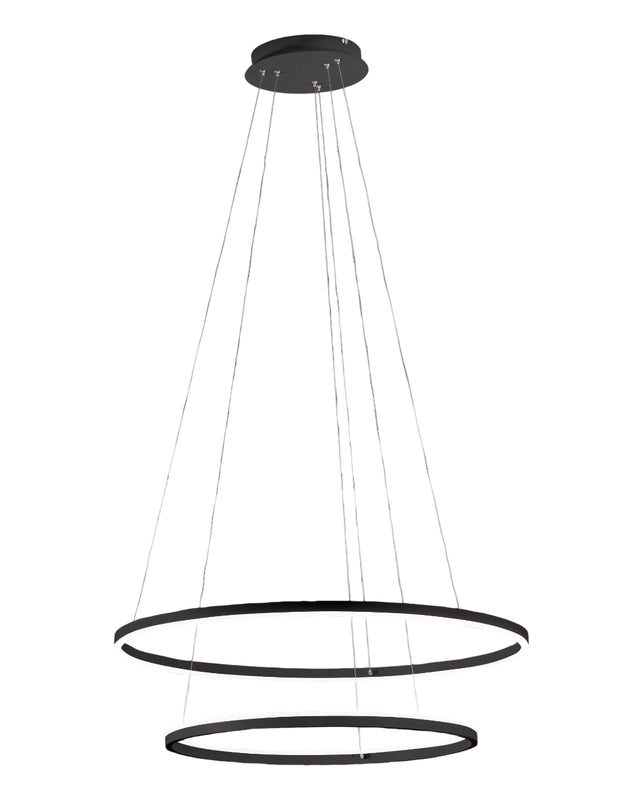 Lampadario a sospensione GIOTTO a led 65W nero 3508-48-101 Fabas Luce
