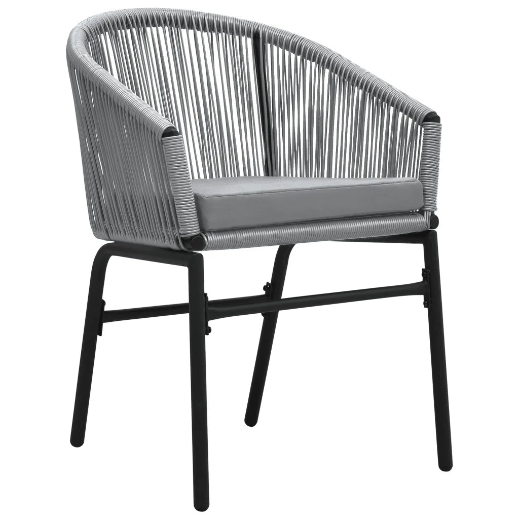Set da Pranzo da Giardino 7 pz Grigio 3099255