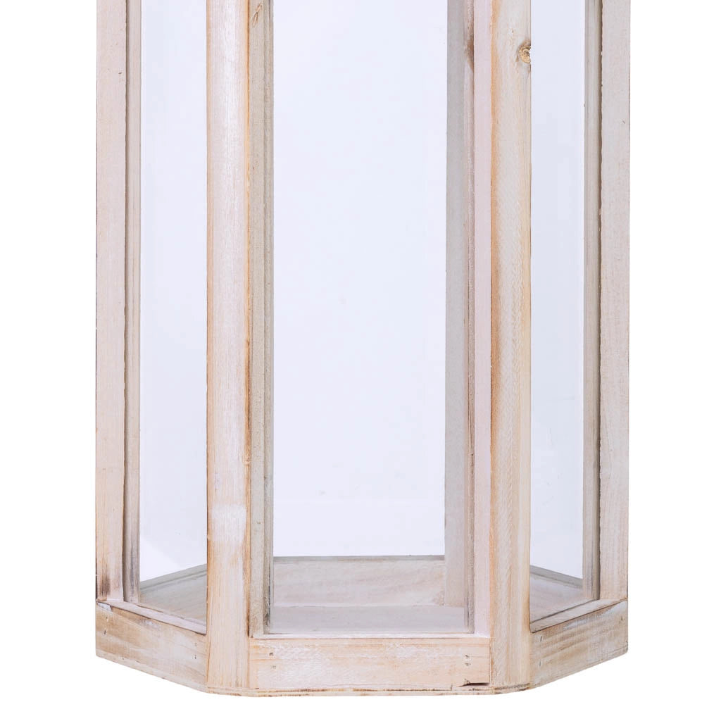 Lanterna in legno 21x19x51h cm