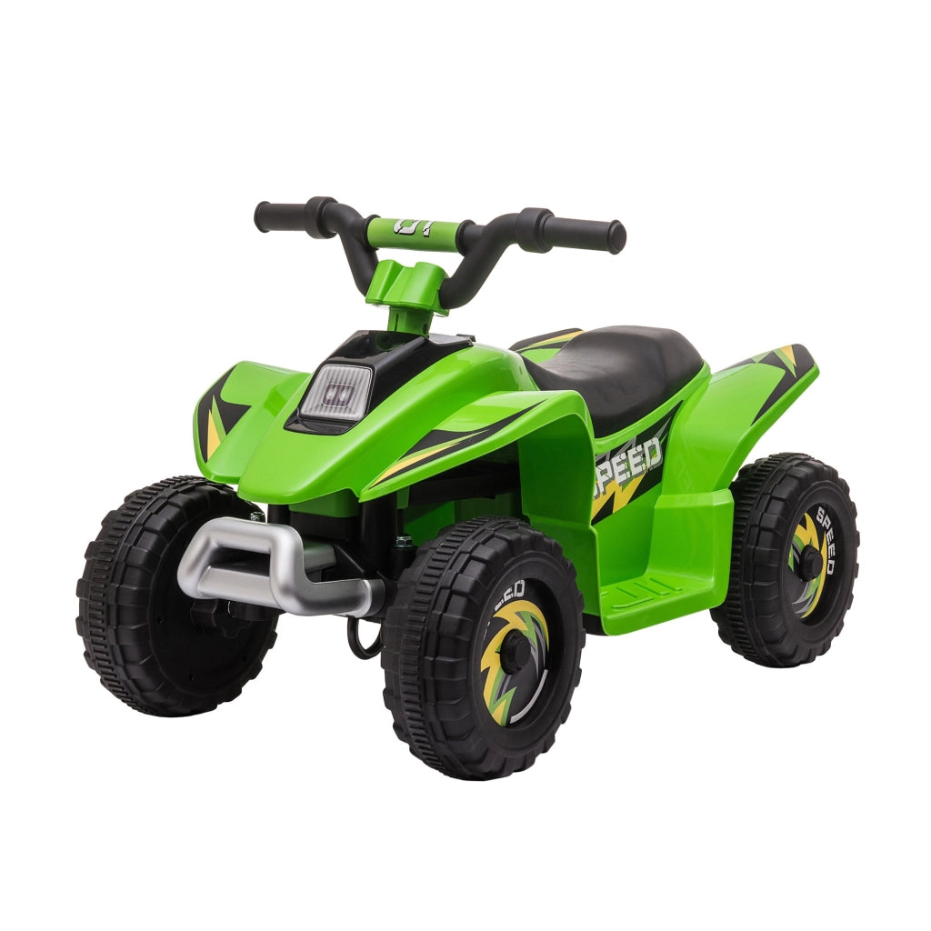 EasyComfort Quad Elettrico per Bambini con Batteria Ricaricabile 6V e Marcia Avanti e Indietro, 72x40x45.5 cm, Verde