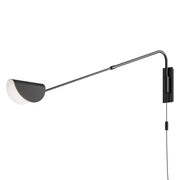 Applique a braccio Mollis nera metallo G9 Maytoni MOD126WL-01B1