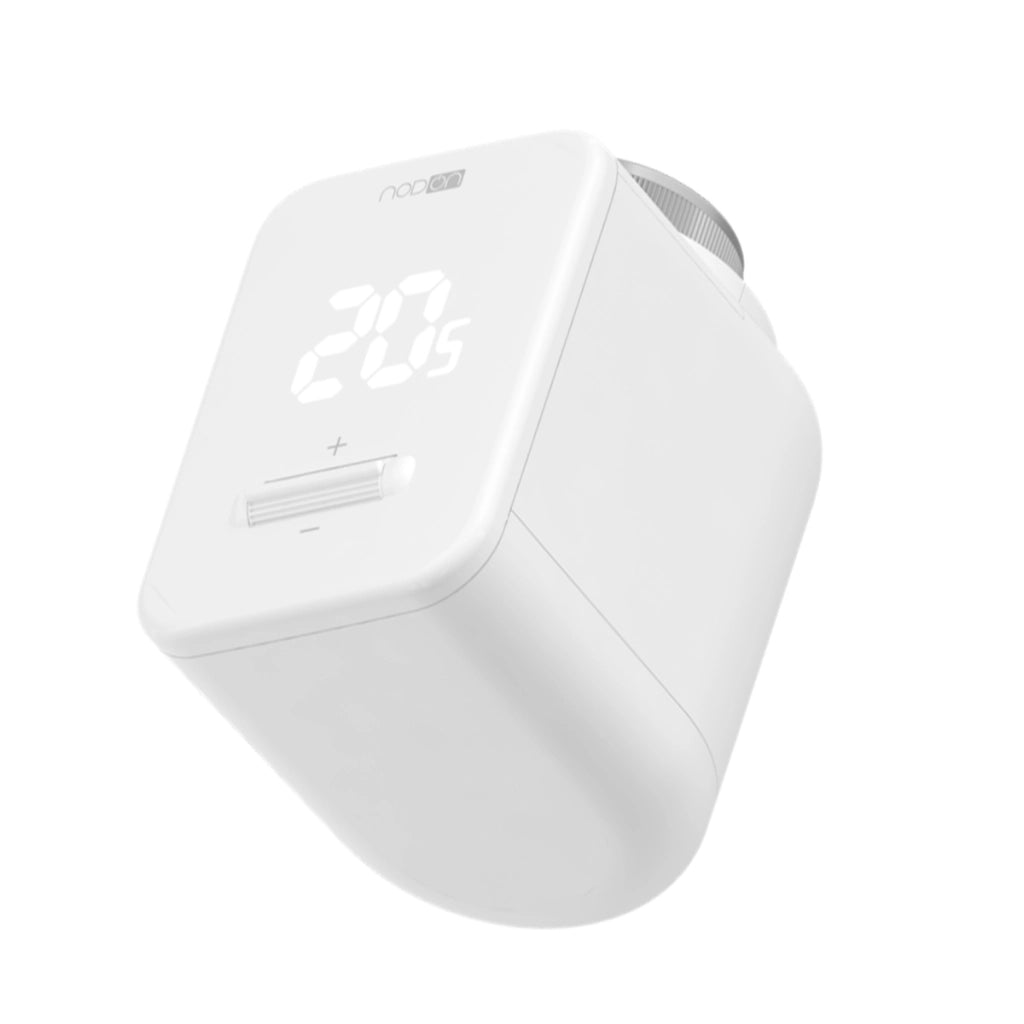 Testina valvola termostatica wireless compatibile LoRaWAN per radiatori Bianco NODON