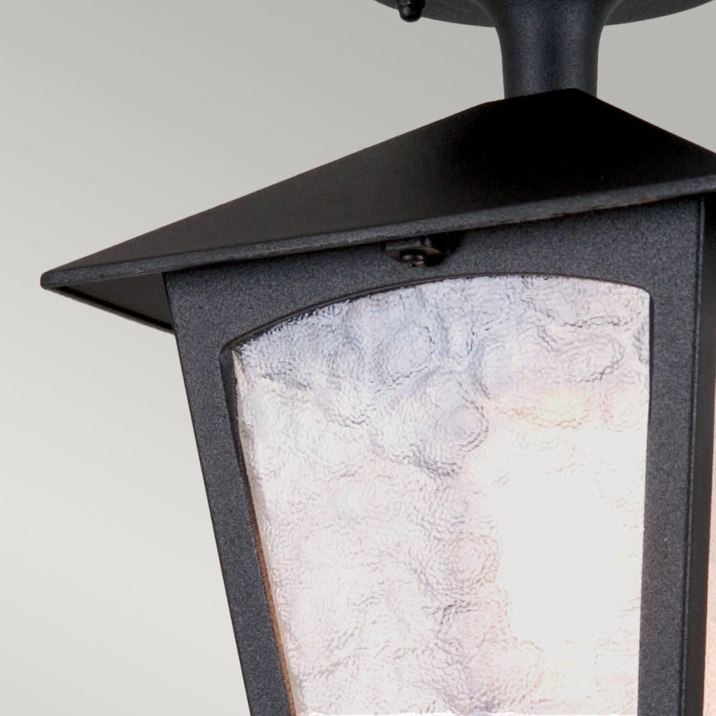 Plafoniera esterna York nera E27 1 luce Elstead IP23