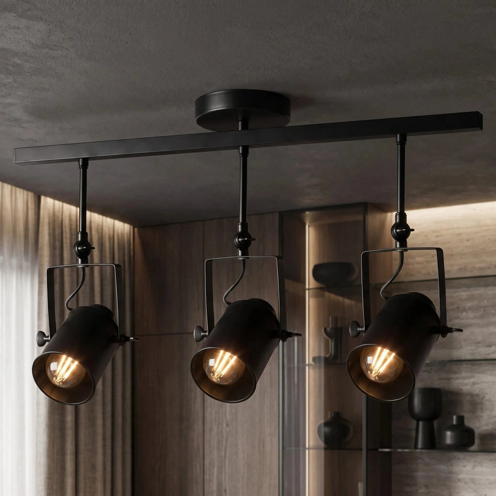Lampada Da Soffitto Faretto APP487-3C Black