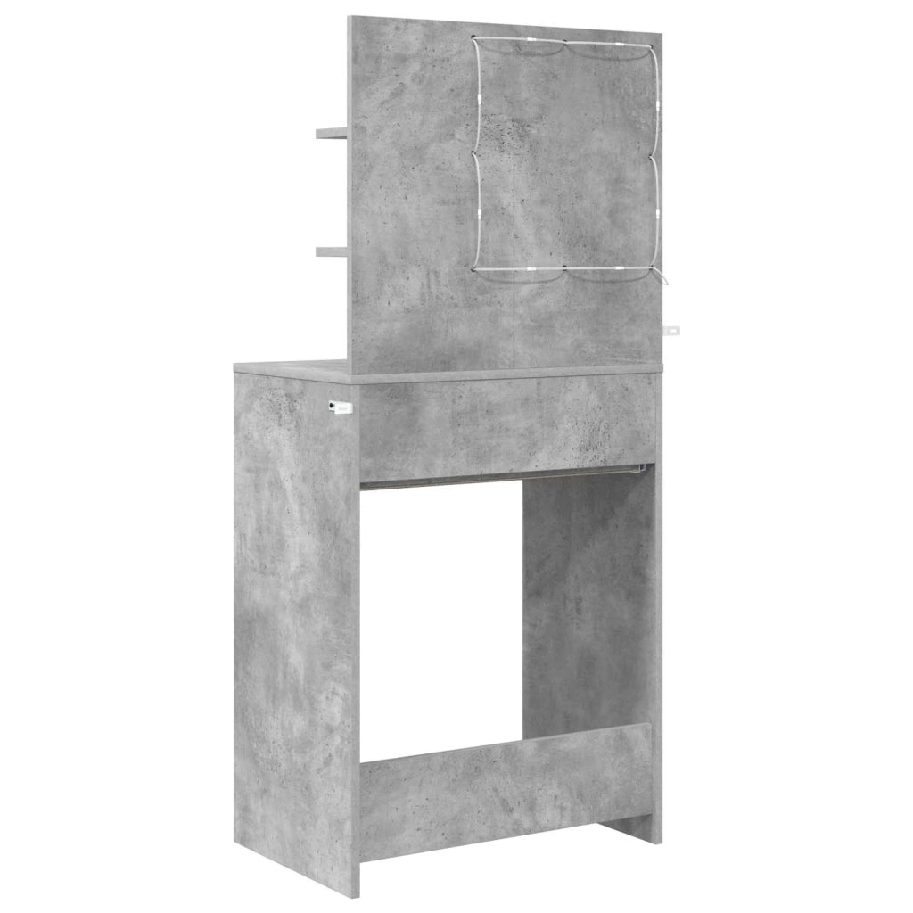 Tavoli da Trucco per Camera da Letto Grigio cemento 888990
