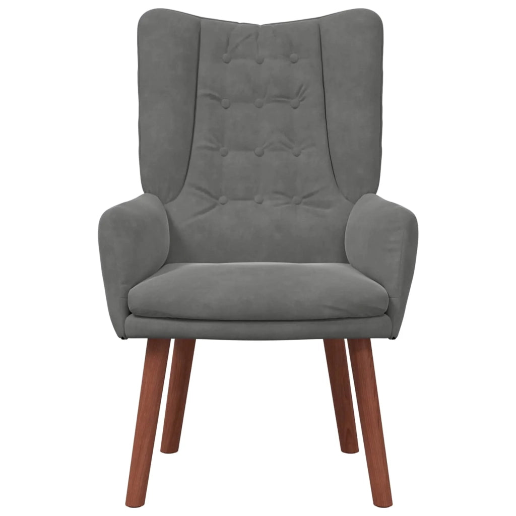poltrona Grigio scuro 63 x 67 x 94 cm Velluto 42001815