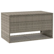 Scatola per Cuscini da Esterno Grigio 100x55x55,5 cm Polyrattan CFW9348367