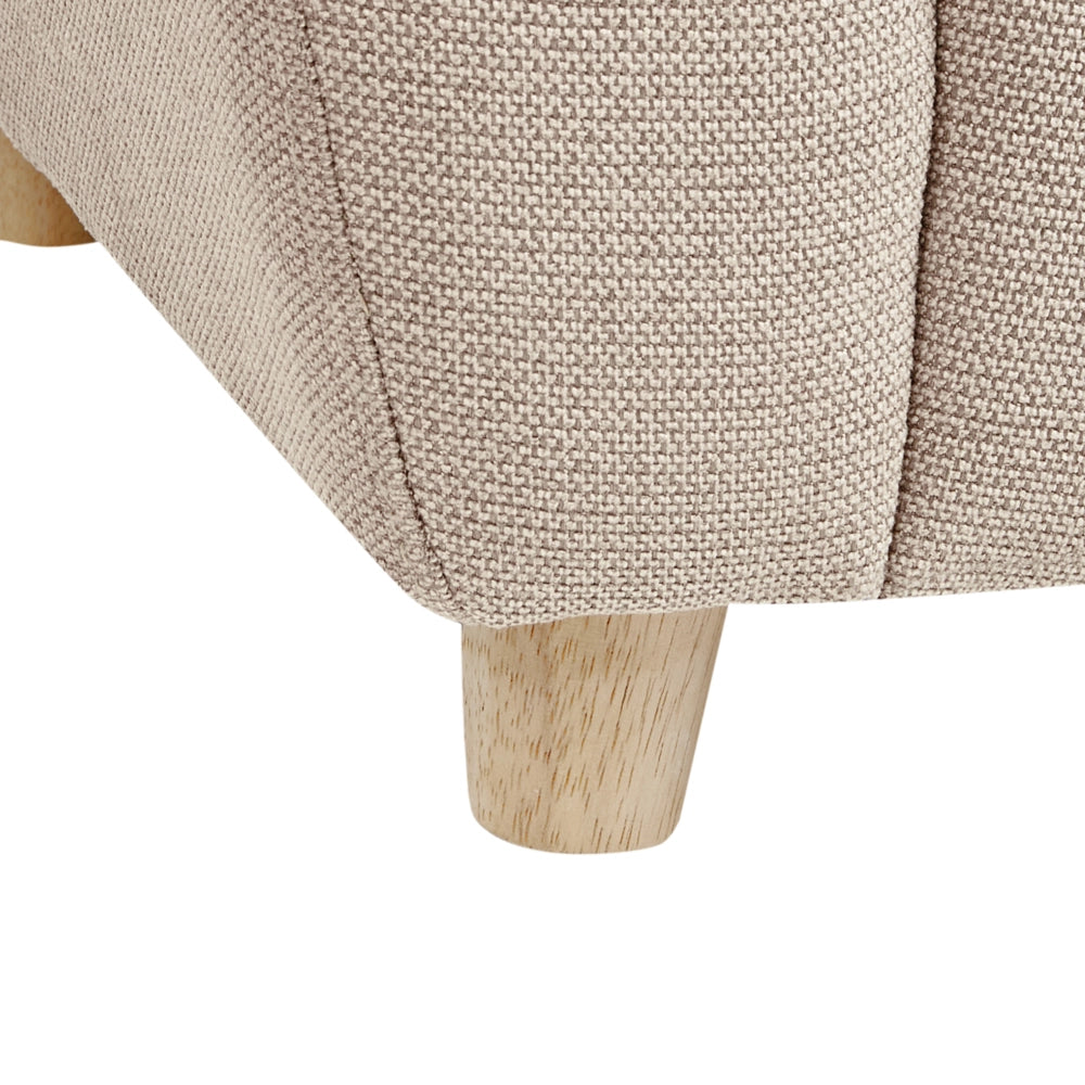Sedia in tessuto Tortora con braccioli per bambini Design moderno