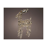Renna Oro c/led bianco caldo 13x37x66cm OUT