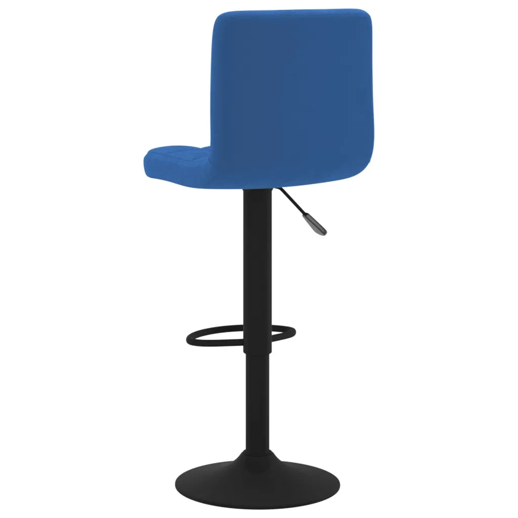 Sgabelli da Bar 2 pz Blu in Velluto 334309
