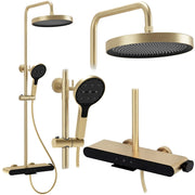 Set Doccia Rea Farel Brush Gold
