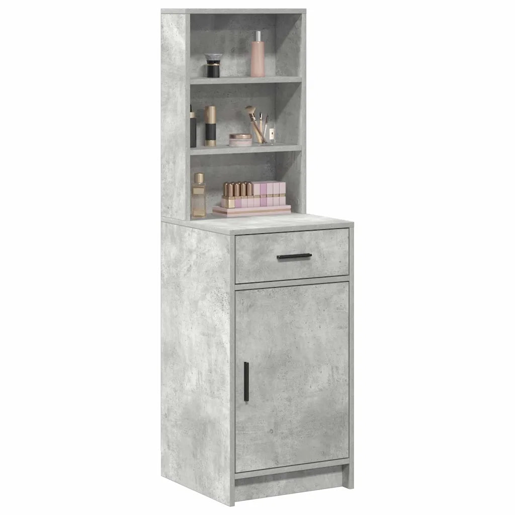 Credenza Grigio cemento 40 x 40,5 x 135 cm Legno multistrato 865076