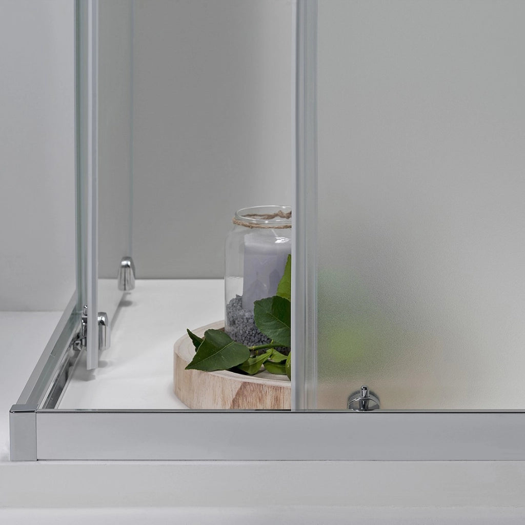 Box Doccia Angolare 120x120 Cm Scorrevole Opaco