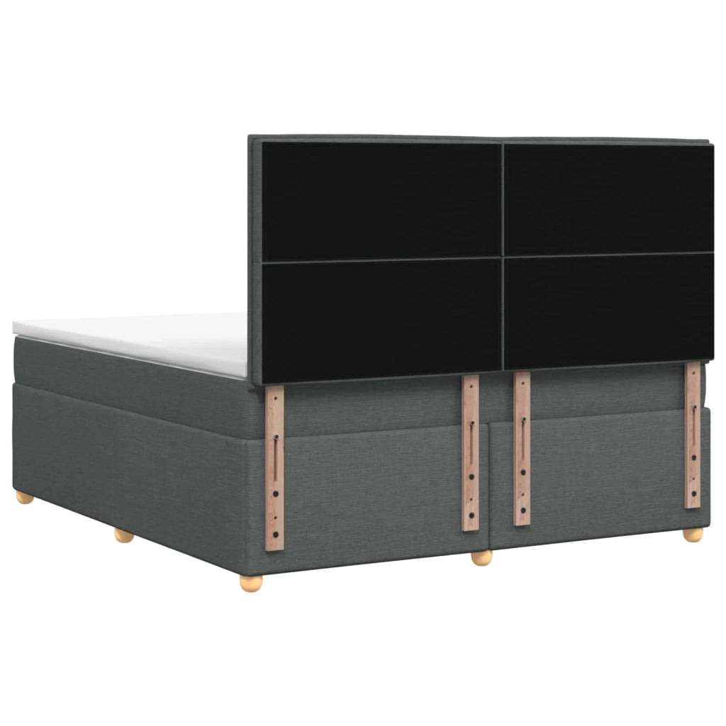 Letto box spring con materasso Grigio Scuro 140 x 200 cm 3455358