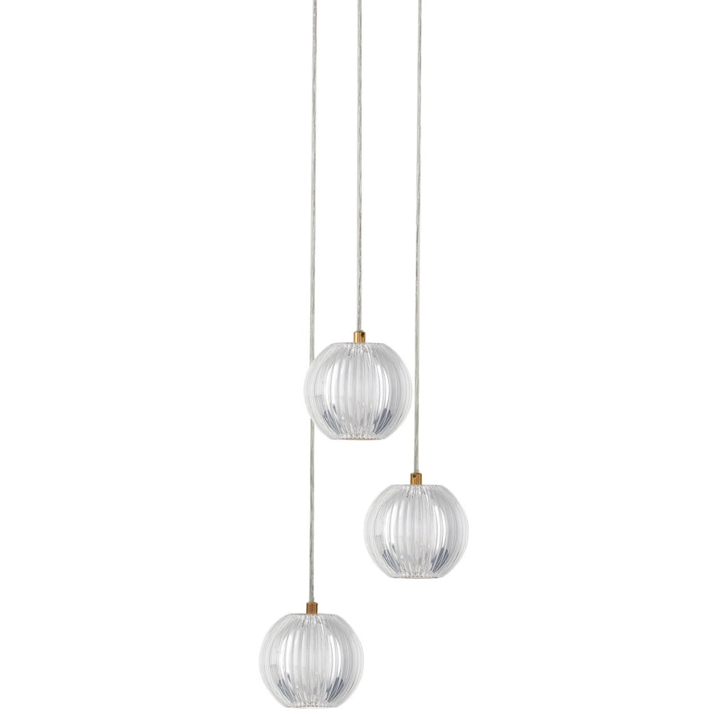 Lampada a sospensione Brillant oro acrilico LED CCT 11W
