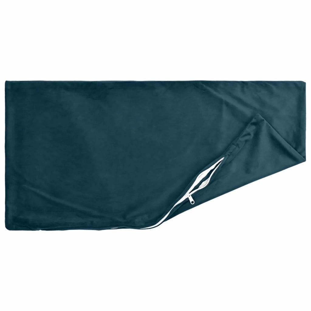 Cuscino con cuscino HEERLEN 2 pz Blu Velluto 923829