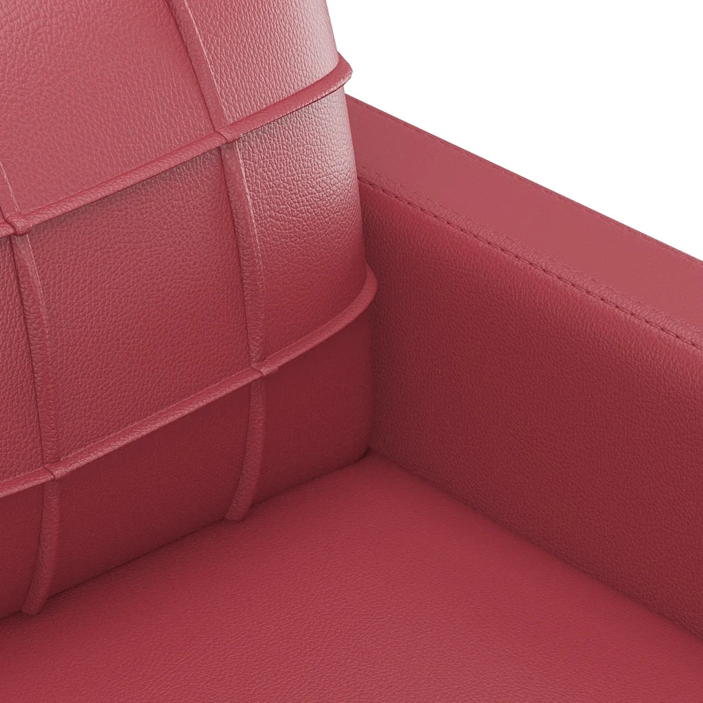 Poltrona Rosso Vino 60 cm in Similpelle 359110