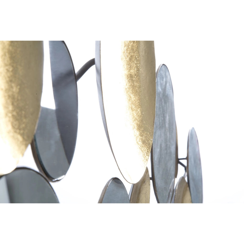 Pannello da muro Glam con specchi dorati 118x60 cm