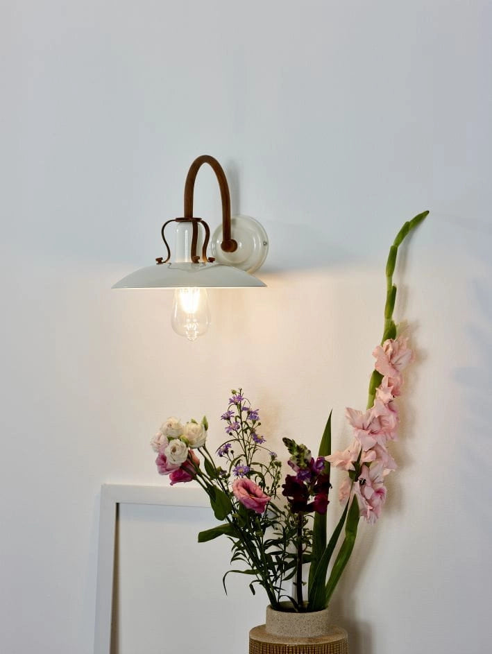 Applique Lucide Römer 1 luce metallo beige/marrone E27 60W