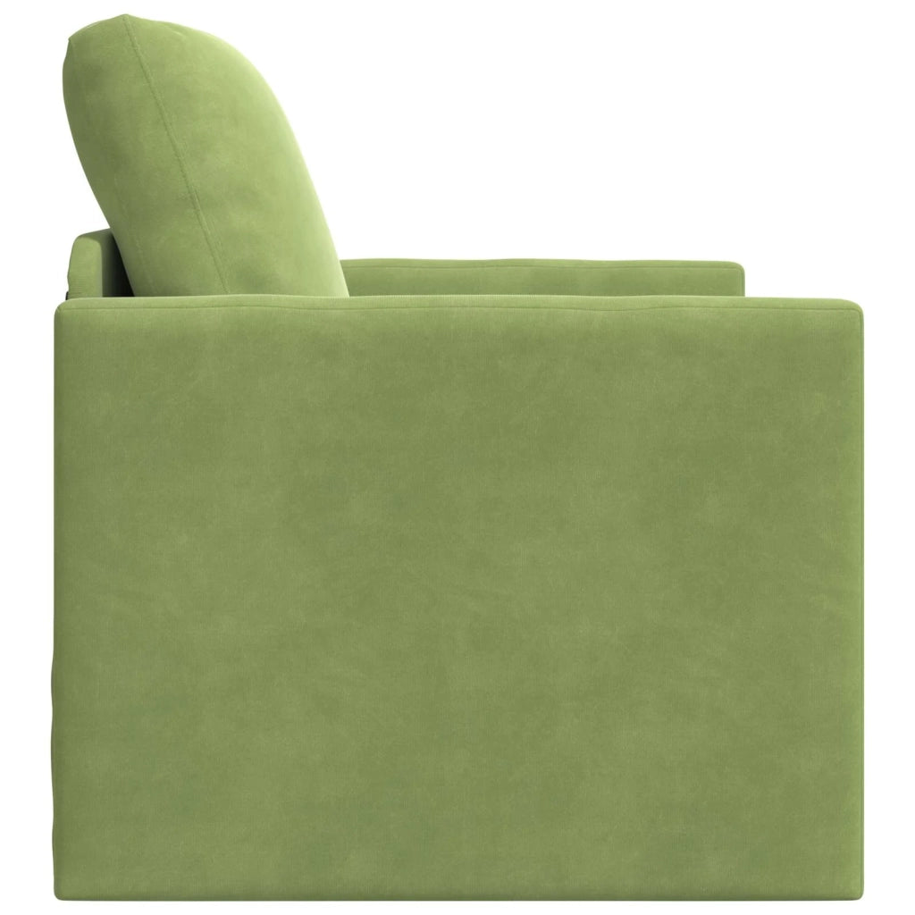 Divano letto Verde chiaro 74 x 77 x 81 cm Velluto 4106619