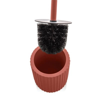 Set accessori bagno 3 pezzi in ceramica rosso soft touch Spring