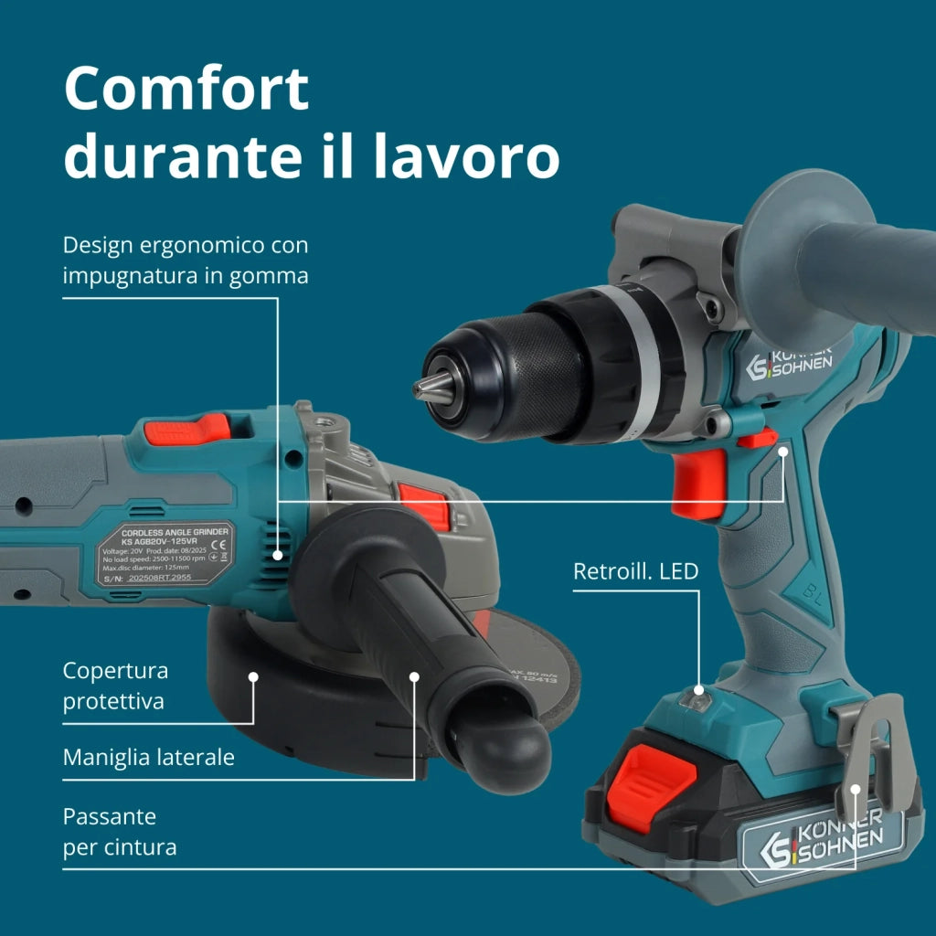 Set Master Senza Fili KS IDAGB 20V SET 1 PLUS