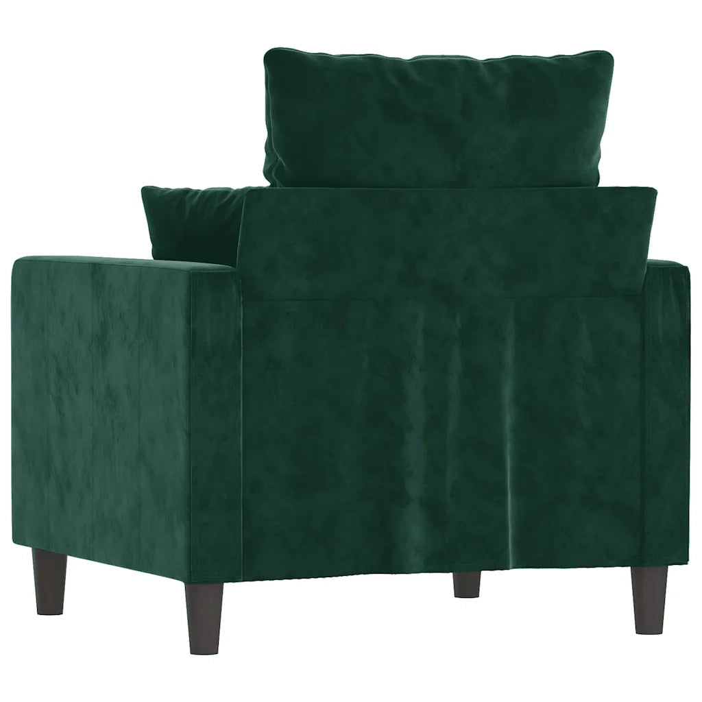 Poltrona | Sedia Relax Verde Scuro 60 cm Velluto