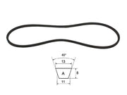 Cinghia trapezoidale sezione A modello A64 ad A128 40° 13mm 8mm 11mm - 64139
