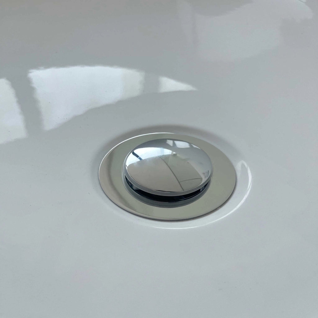 Vasca da Bagno a Isola Freestanding in Acrilico da 150x72x56 cm, Colore Bianco, Forma Rettangolare