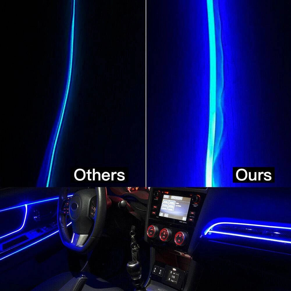 Trade Shop - Striscia Led Fluorescente Luci Ambiente Illuminazione Auto Con App Smartphone -