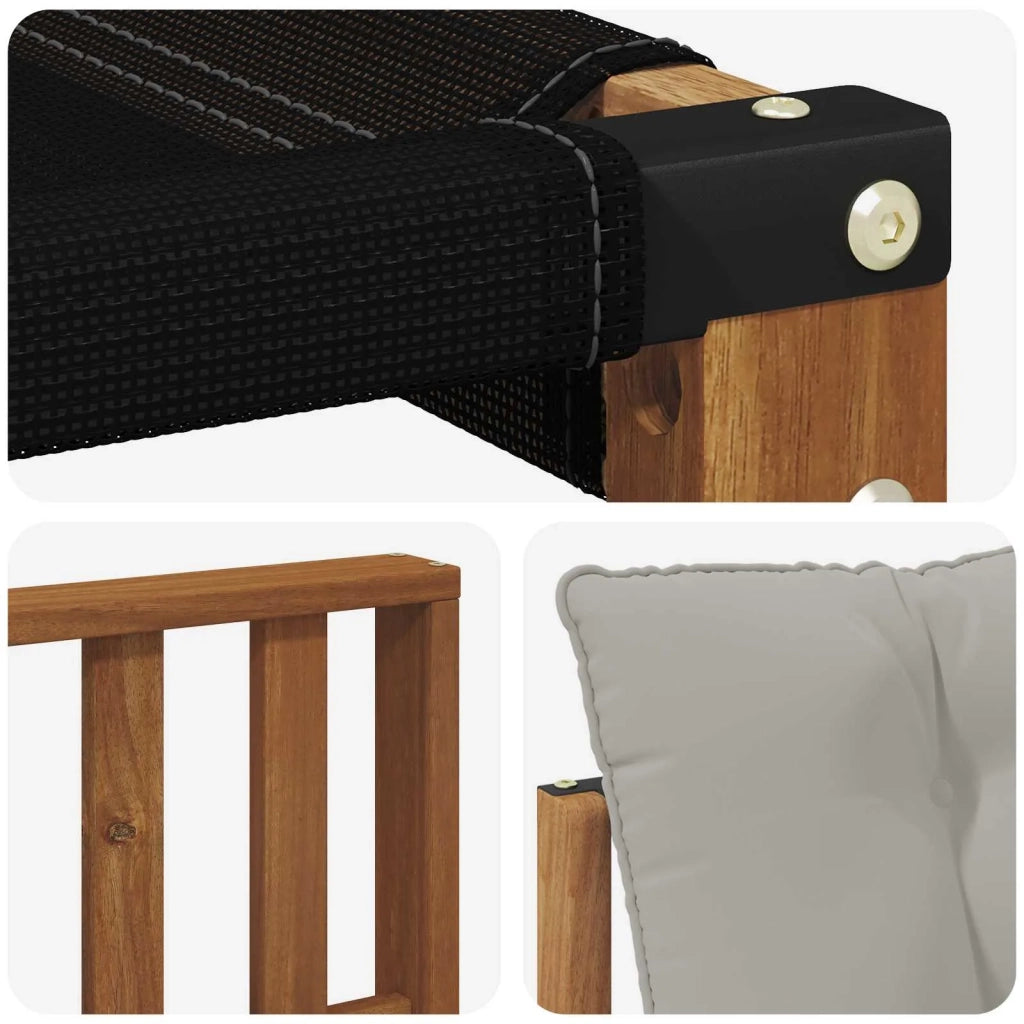 Set di divani da esterno 6 pcs Grigio Naturale e Chiaro 3369622