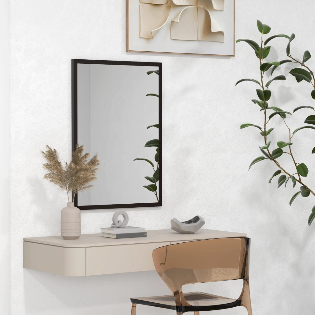 Specchio Rettangolare da Bagno ¨C Xylo ¨C Nero 50x70 cm