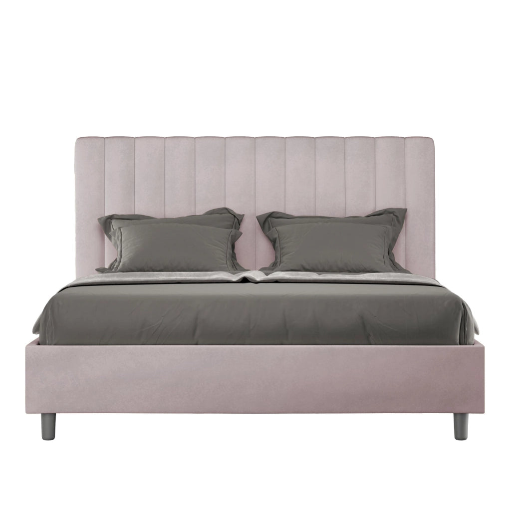 Letto Matrimoniale 160x200 cm con Rete Agueda Glicine