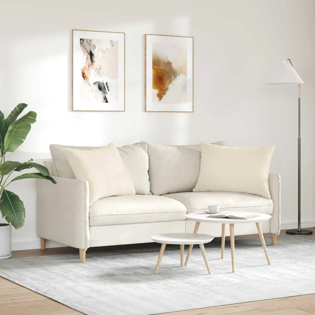 Cuscini da Divano 2 pcs Beige 70 x 50 cm Tessuto 42013773