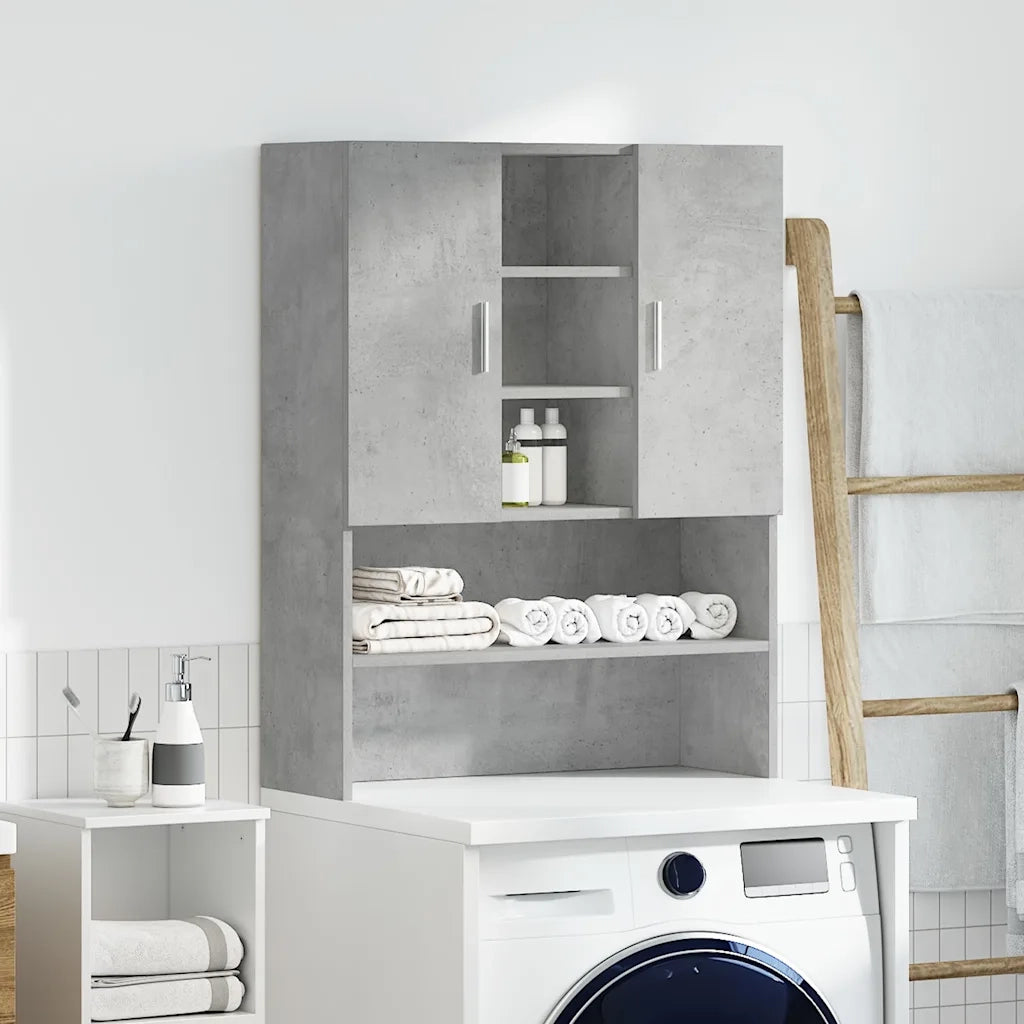 Mobile per Lavatrice Grigio Cemento 70,5x25,5x90 cm 856636