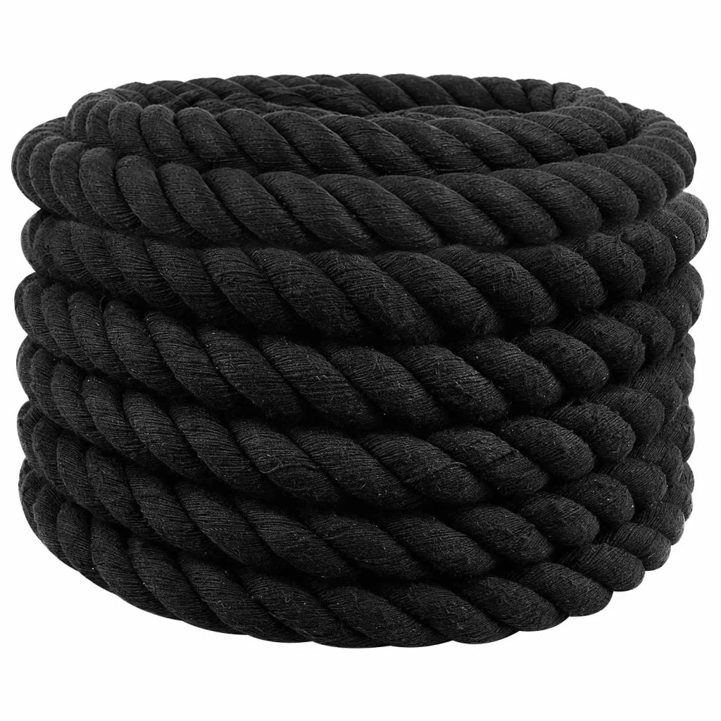 Corda | Fune Nero 5 x 5 x 500 cm Cotone
