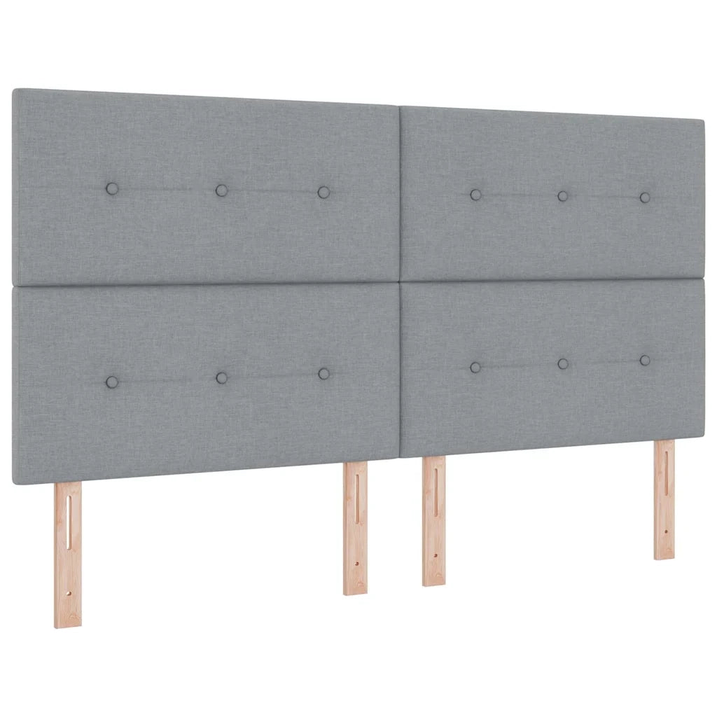 Testiera regolabile in altezza Grigio chiaro 180 cm Tessuto 3337847