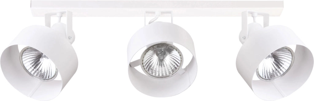 Plafoniera Rif Plus Sigma bianca 3 spot E27 15W IP20